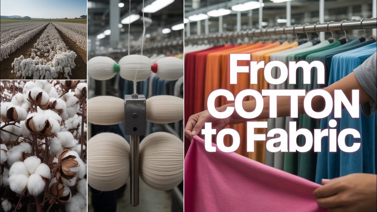 FROM COTTON TO FABRIC . HOW CLOTHES ARE MADE STEP BY STEP