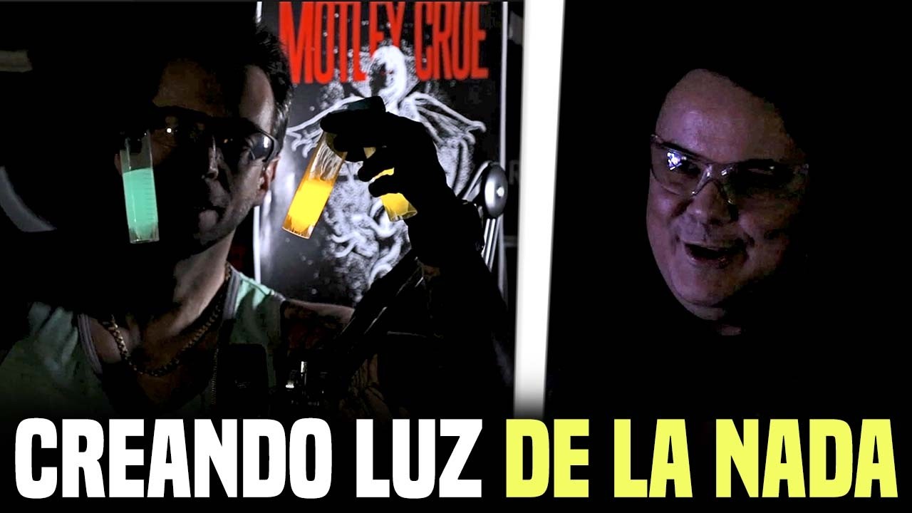 Qu&iacute;mico le hace a Jordi Wild un experimento brutal para crear luz de la nada