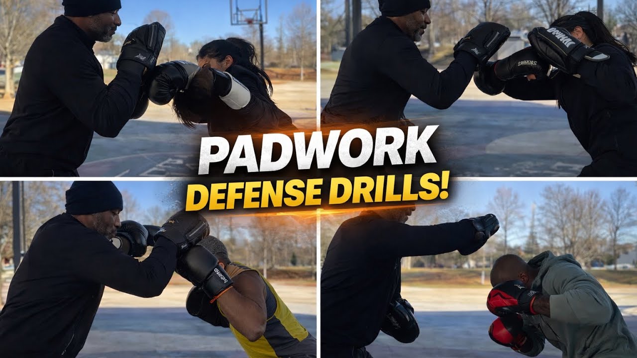 Упражнения по защите с использованием подкладок | Блок • Оттягивание • Уклонение • Контратака