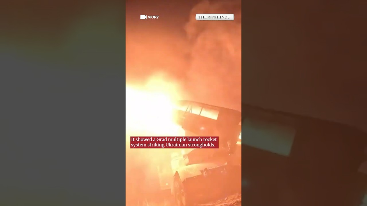 Russia releases footage of Grad rocket strike in Donetsk