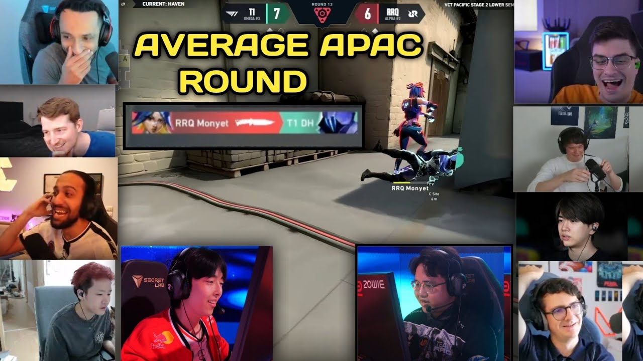 Streamers Can&rsquo;t Stop Laughing at RRQ Monyet Knifing T1 DH  at VCT Pacific Playoffs