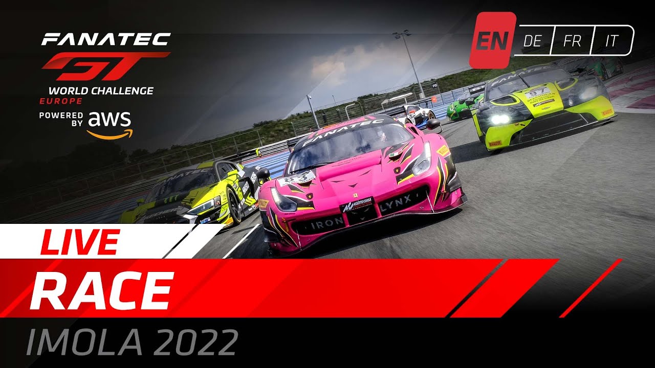 LIVE | Full Race | Imola | Fanatec GT World Challenge Europe Powered by AWS. 2022 - (English)
