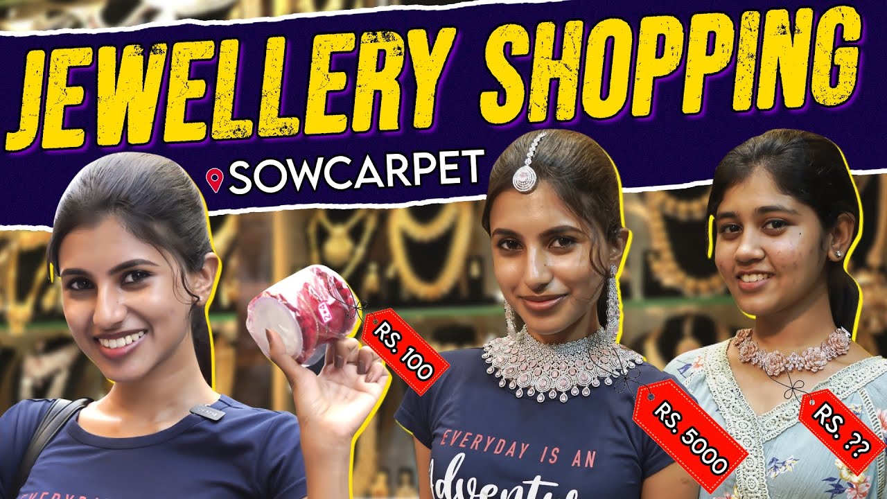 My First Jewellery Shopping at Sowcarpet😍|Trending Bangles and Jhumka Collections❤️| Dharshini Vlogs