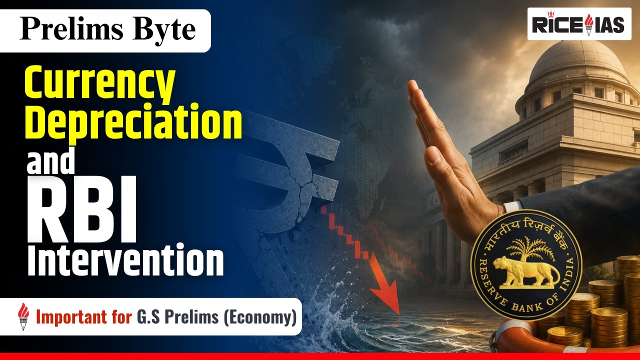 Currency Depreciation & RBI Intervention Explained | Rupee vs Dollar | UPSC Economy 2026