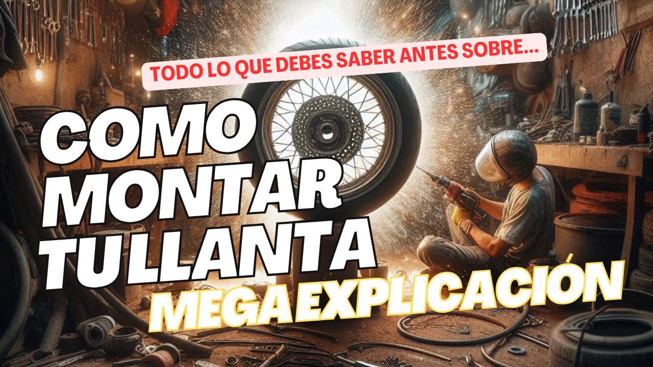 🚨Aprende a montar una llanta 🛞 al rin de tu moto 🏍️