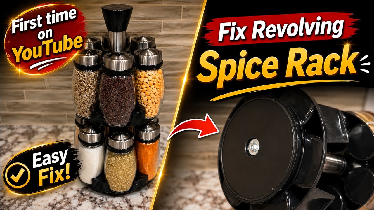 How to fix Revolving Spice Rack | Easy Quick fix for Spinning Spice Rack | #SpiceRack