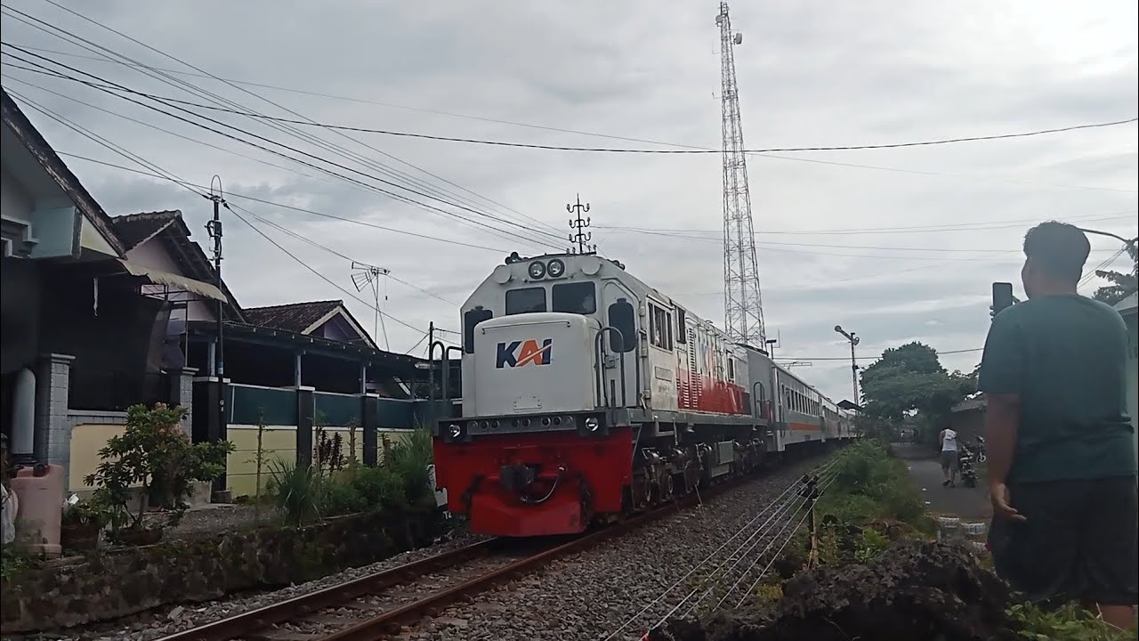 Disapa asisten masinis ges‼️ persilangan diantara kedua kereta KA Blambangan dan KA pandanwangi