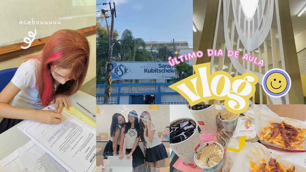vlog ꕀ último dia de aula 🌀♡ formação de professores/curso normal
