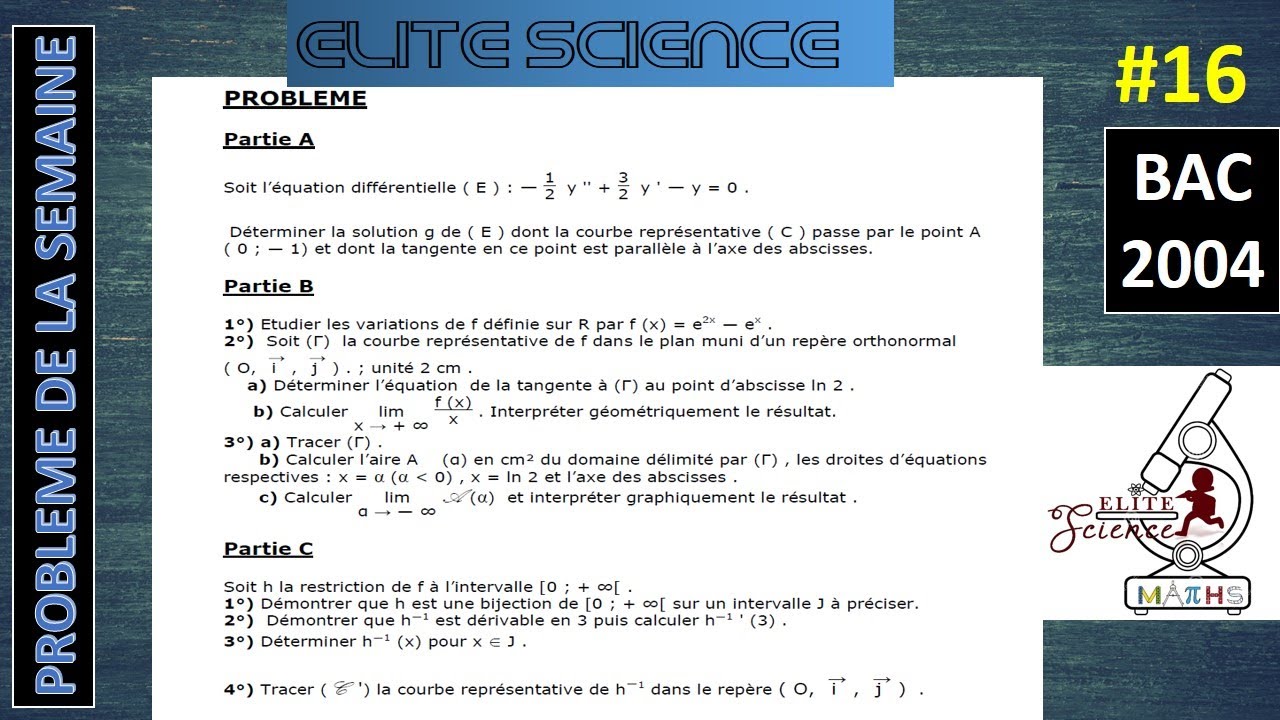 PROBLEME DE LA SEMAINE N°16