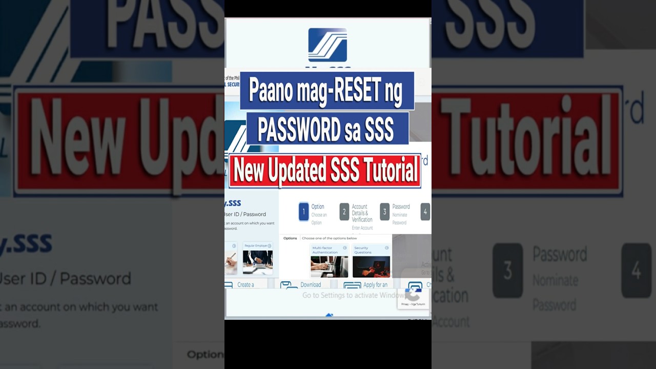 How to Reset Password in SSS | New updated Tutorial November 2024