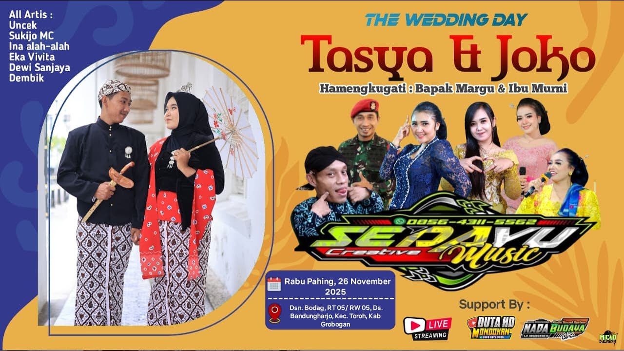 Live SEDAYU Vs UNCEK//NADA BUDAYA AUDIO//DUTA HD MONDOKAN Bodag Bandungharjo Toroh 26 November 2025