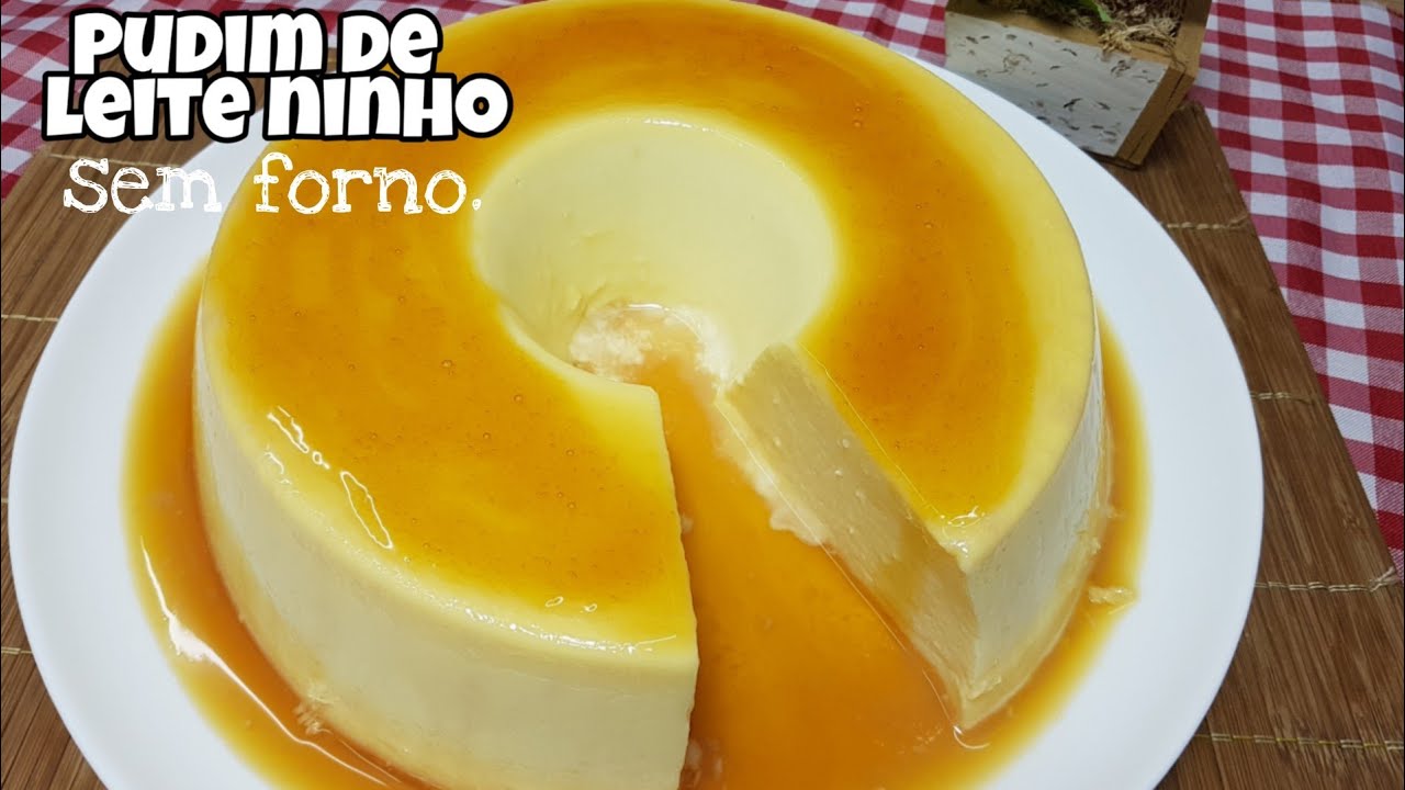 PUDIM DE LEITE NINHO DE GELADEIRA SEM OVOS//FÁCIL E DELICIOSO.
