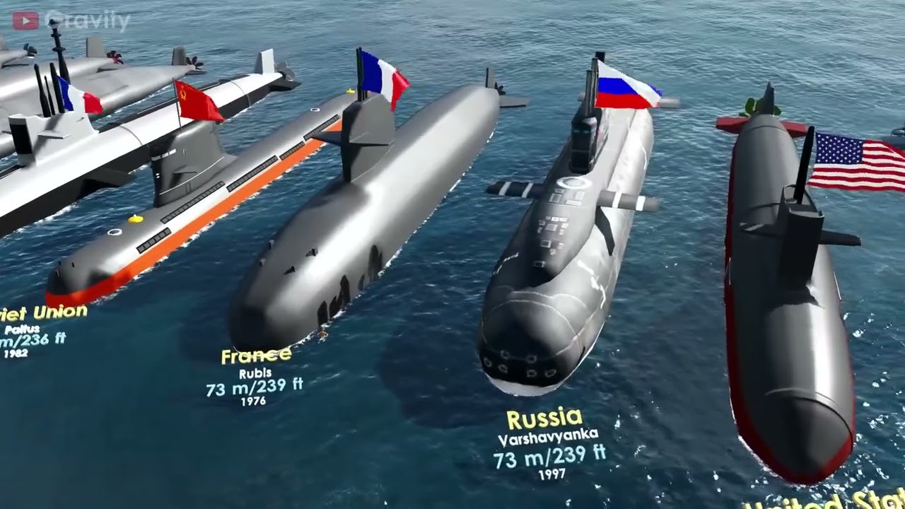 Les Plus GROS Sous Marins Du MONDE