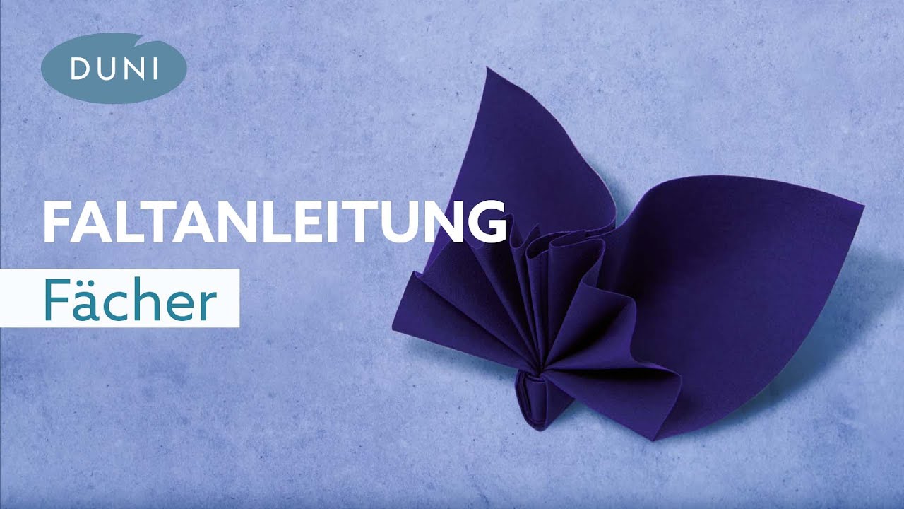 Faltanleitung f&uuml;r Servietten | DIY &ndash; Falten eines eleganten Servietten-F&auml;chers