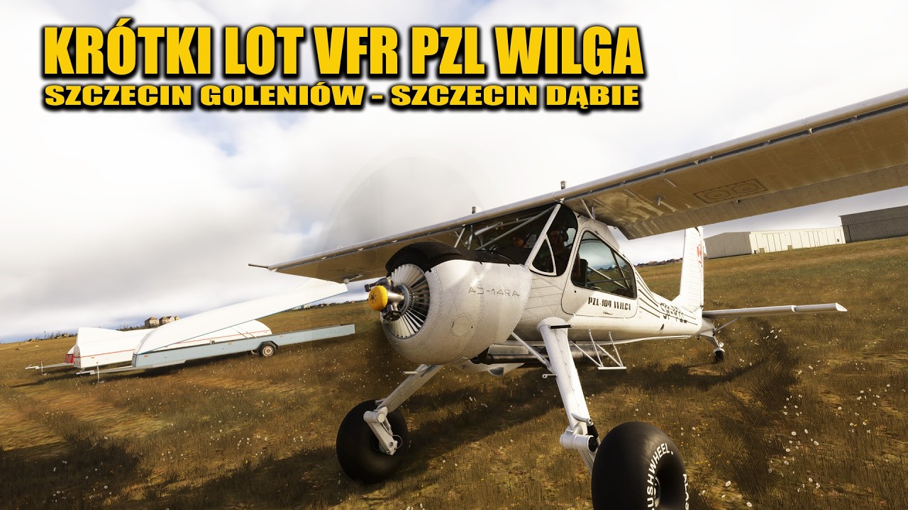 PZL WILGA SZCZECIN GOLENI&Oacute;W  SZCZECIN DĄBIE LOT VFR SAYINTENTIONS