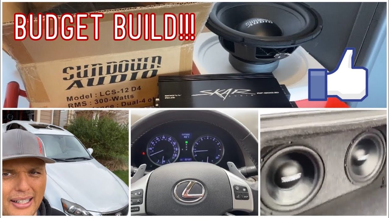 Бюджетная сборка стереосистемы Lexus IS250, установка сабвуфера и усилителя! Sundown LCS-12