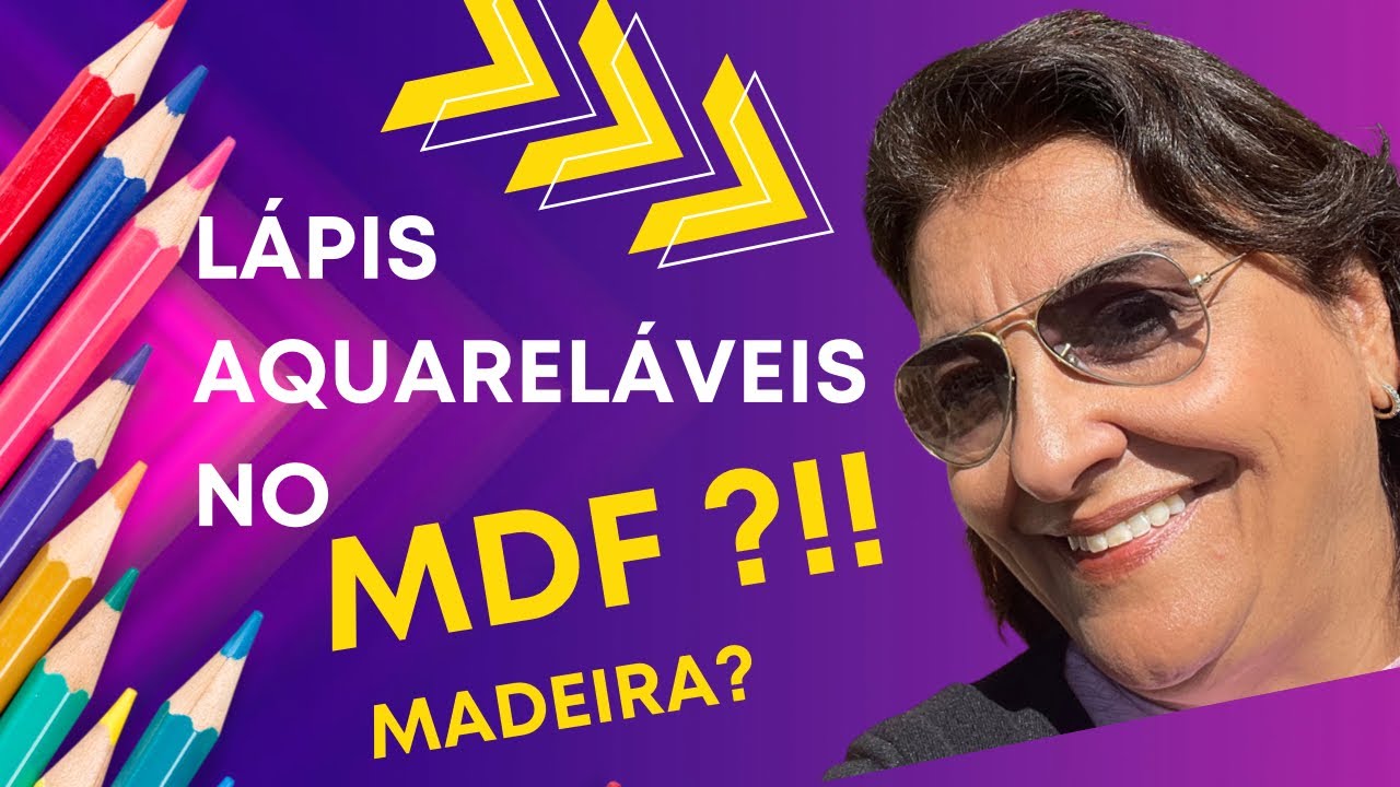 Dicas para Pintar MDF com lápis aquareláveis!!