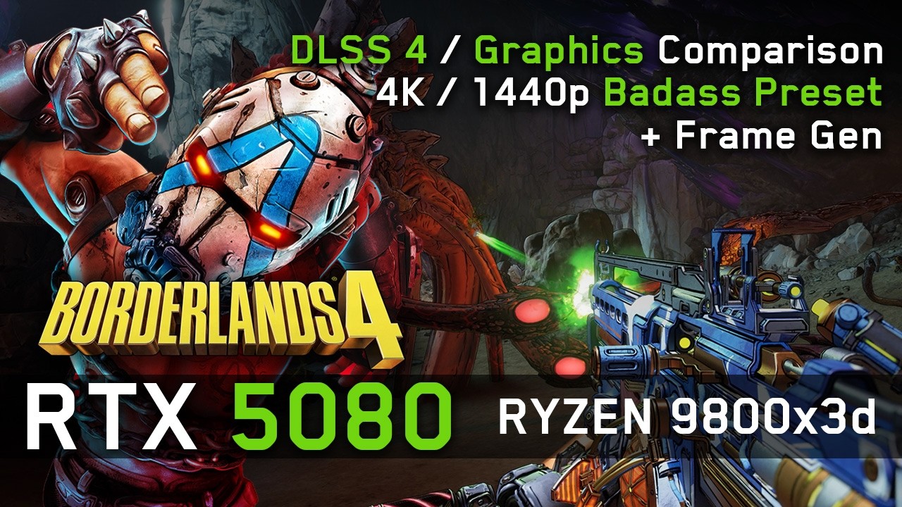 RTX 5080 in Borderlands 4 - 4K / 1440p - DLSS 4, Frame Gen & ALL Settings Tested!