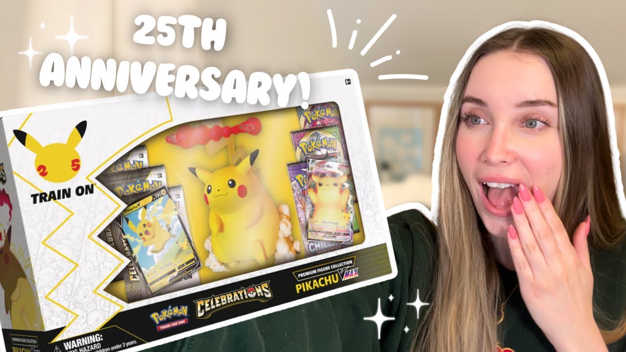Открываю коробку с коллекционной фигуркой Pok&eacute;mon Celebrations Pikachu VMAX Premium Figure Collec...