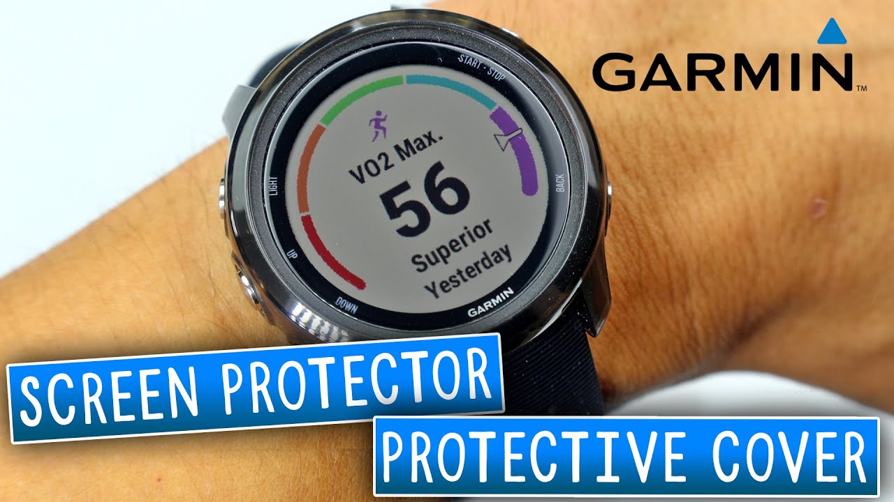 Garmin Glass Screen Protector Installation + Soft TPU Silicone Protective Case for Forerunner 245