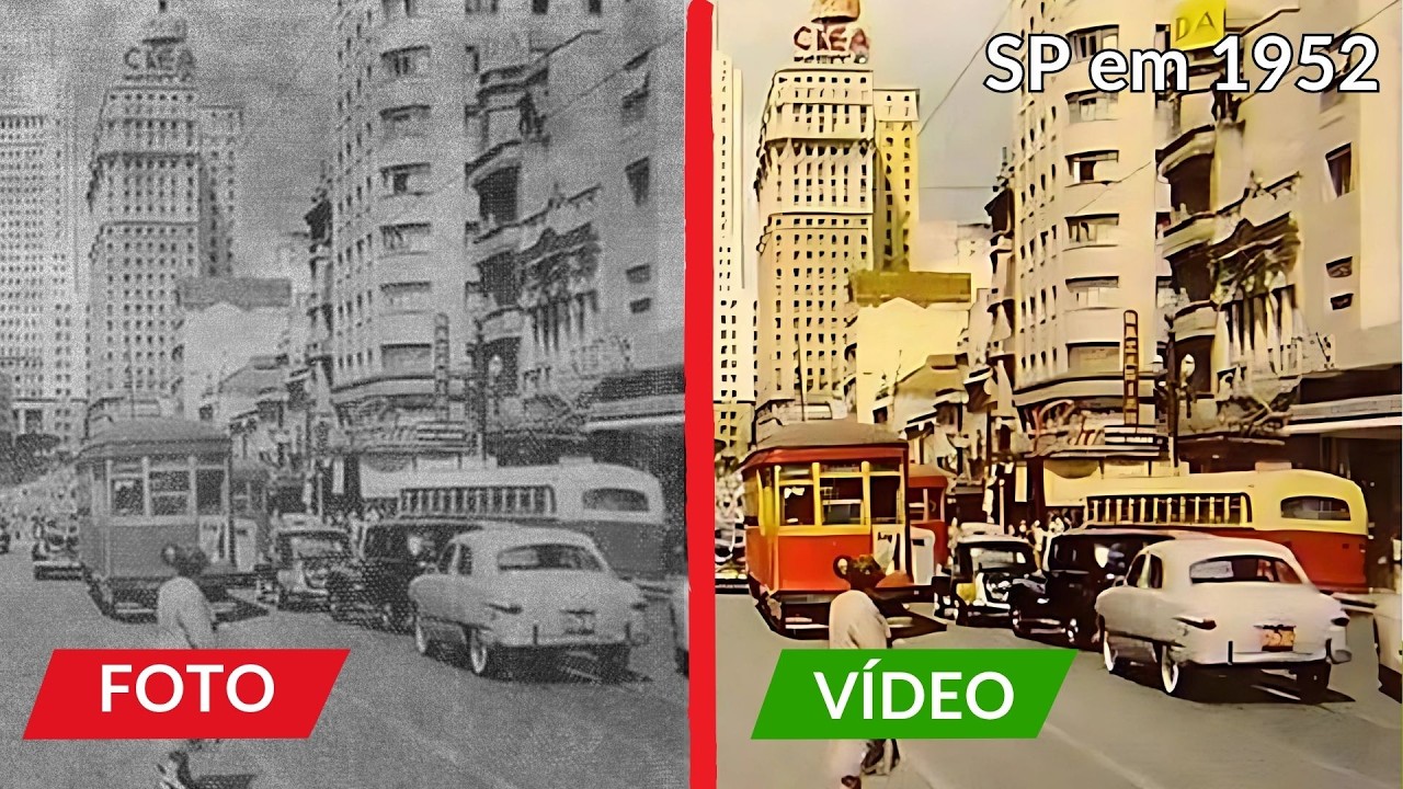 SÃO PAULO: FOTOS ANTIGAS ganham VIDA com Inteligência Artificial