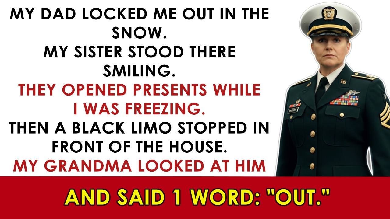 My Sister Smirked When Dad Threw Me Out — Then Grandma’s Limo Pulled Up