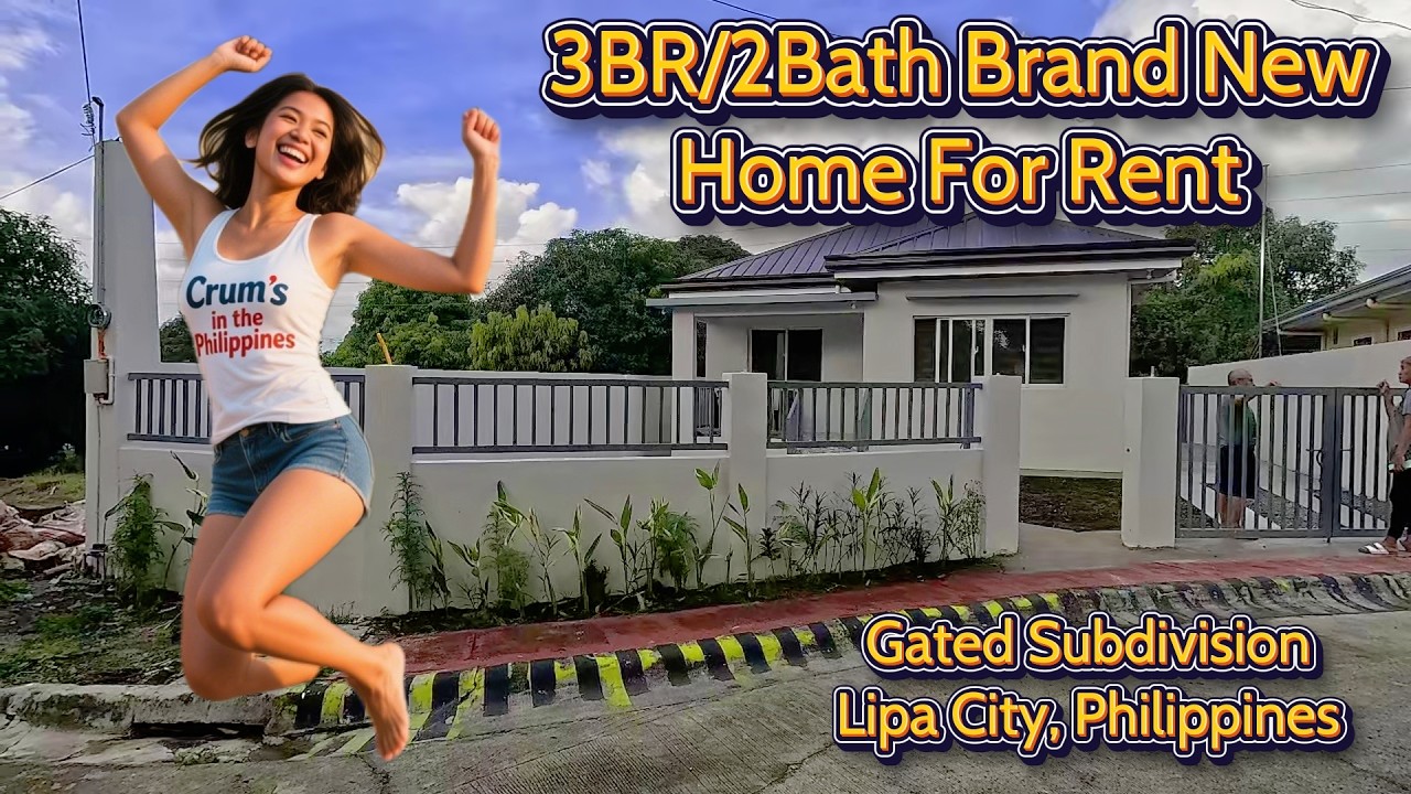 3BR/2Bath Brand New Home For Rent! Gated Subdivision Lipa City, Philippines!