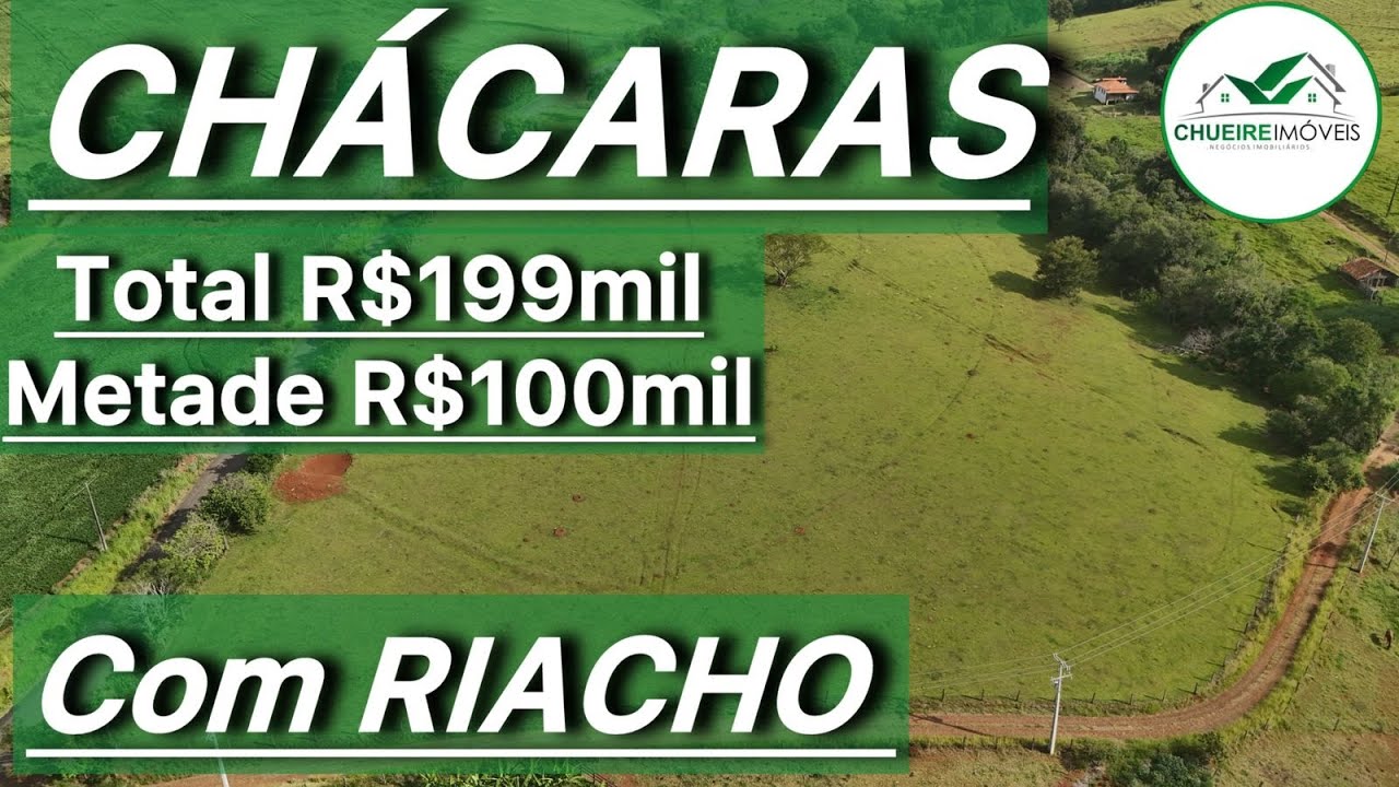 CHÁCARAS COM LINDO RIBEIRÃO - PLANAS MINA D’ÁGUA NO PARANÁ