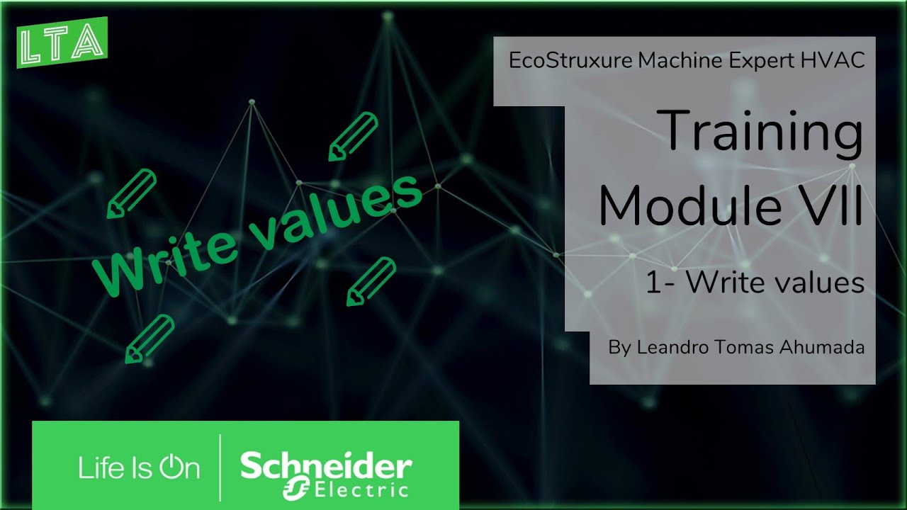 EcoStruxure Machine Expert HVAC Training - M7.1 Writing values online