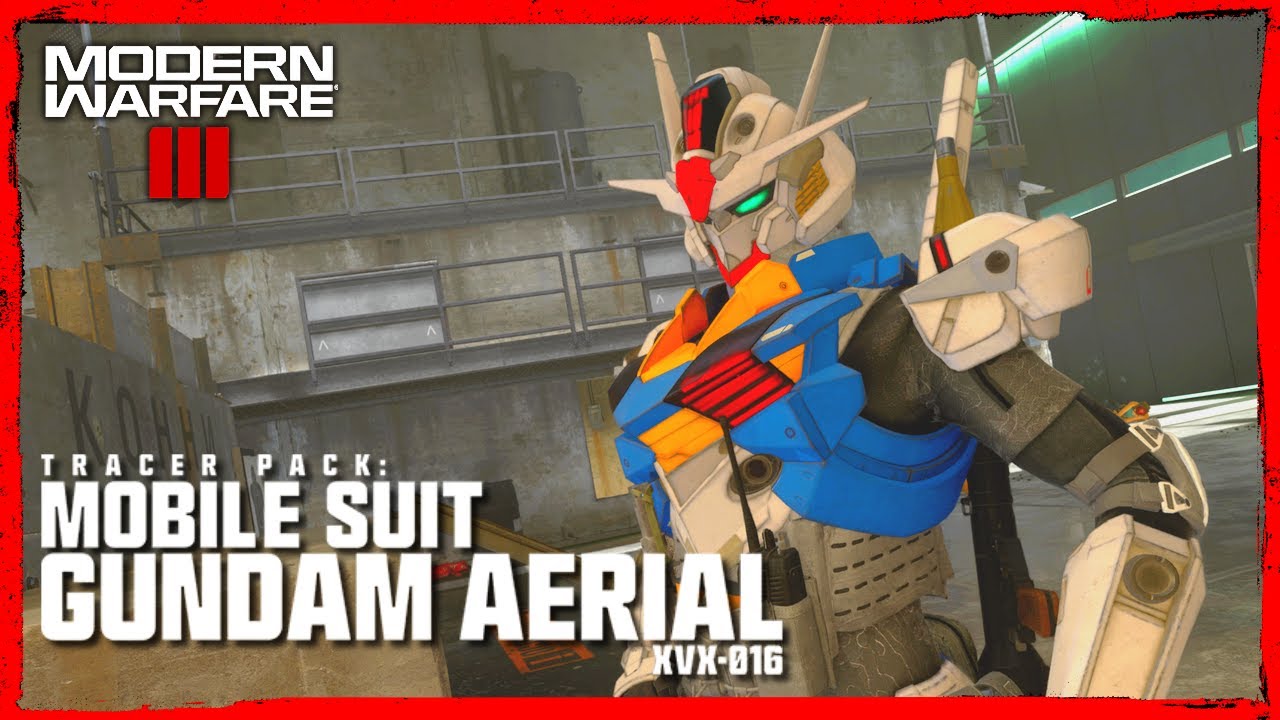 *NEW* Tracer Pack Mobile Suit Gundam Aerial XVX -016 Gundam X Call Of Duty Collab MW3