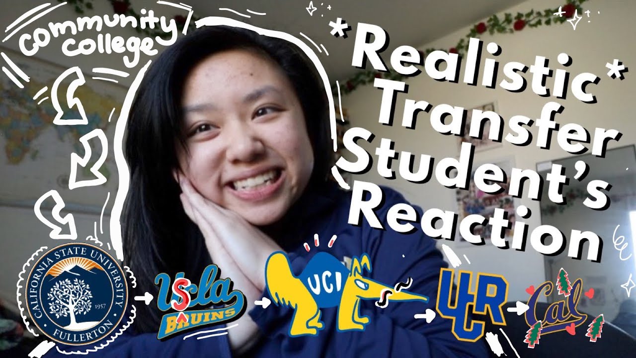 TRANSFER COLLEGE DECISION REACTION | a *Realistic* Reaction from a Community College Student 👩‍🎓📖✨
