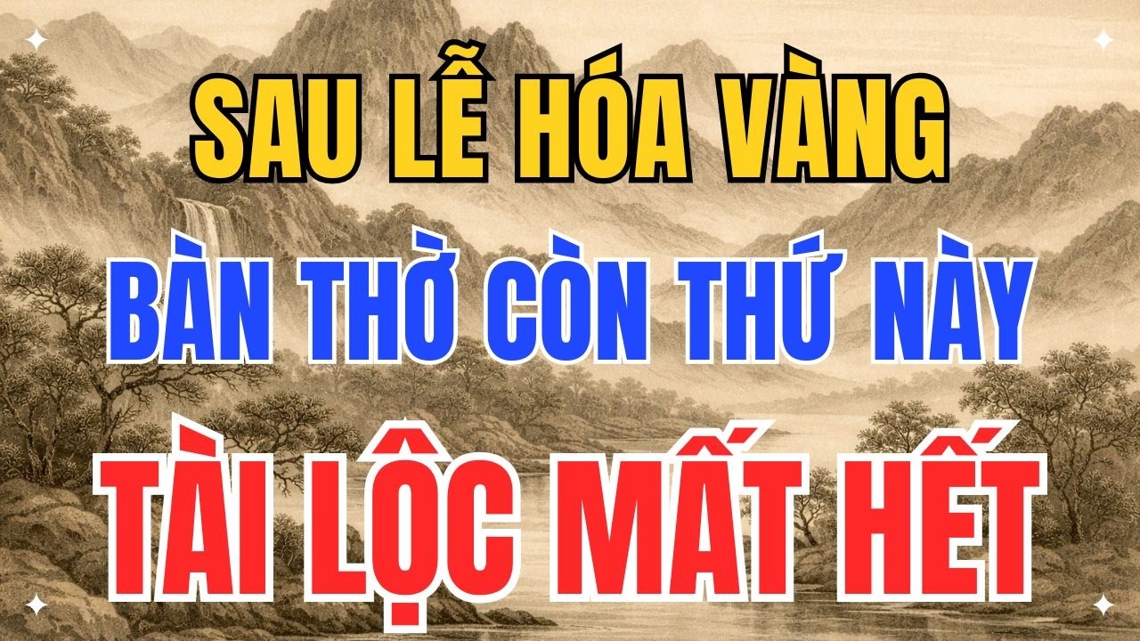 SAU LỄ HÓA VÀNG TẾT 2026: BÀN THỜ CÒN 3 THỨ NÀY, TIỀN BẠC HAO DẦN CẢ NĂM