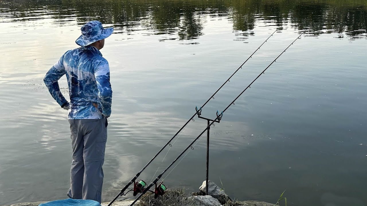 Lov na rieke Dunaj feeder prútom a prútom na plávanú