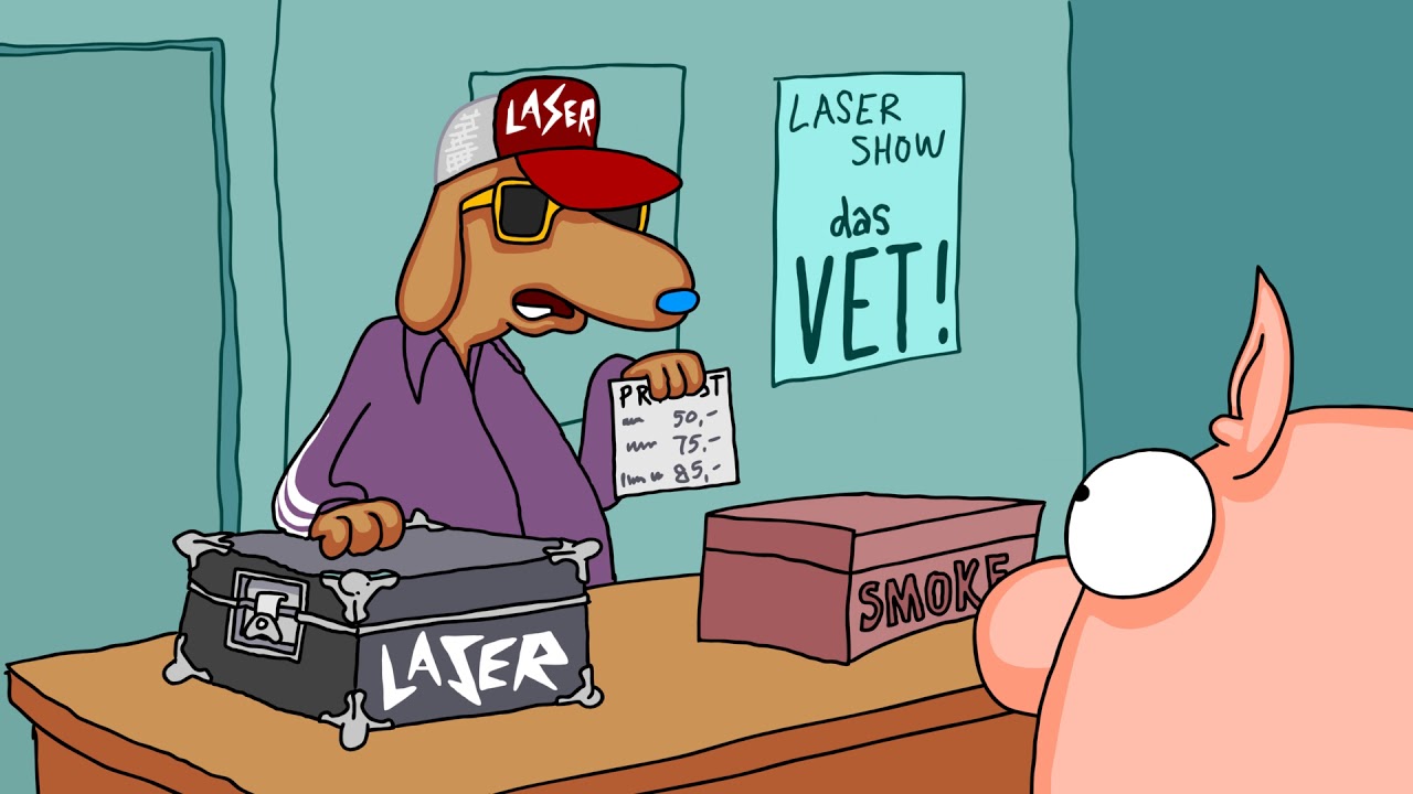 Varkentje Rund 141: lasershow