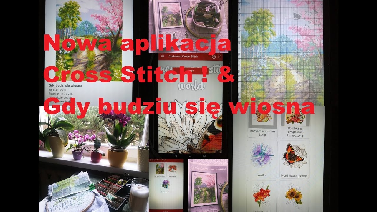 Prezentacja aplikacji Coricamo Cross Stitch & Gdy budzi się wiosna