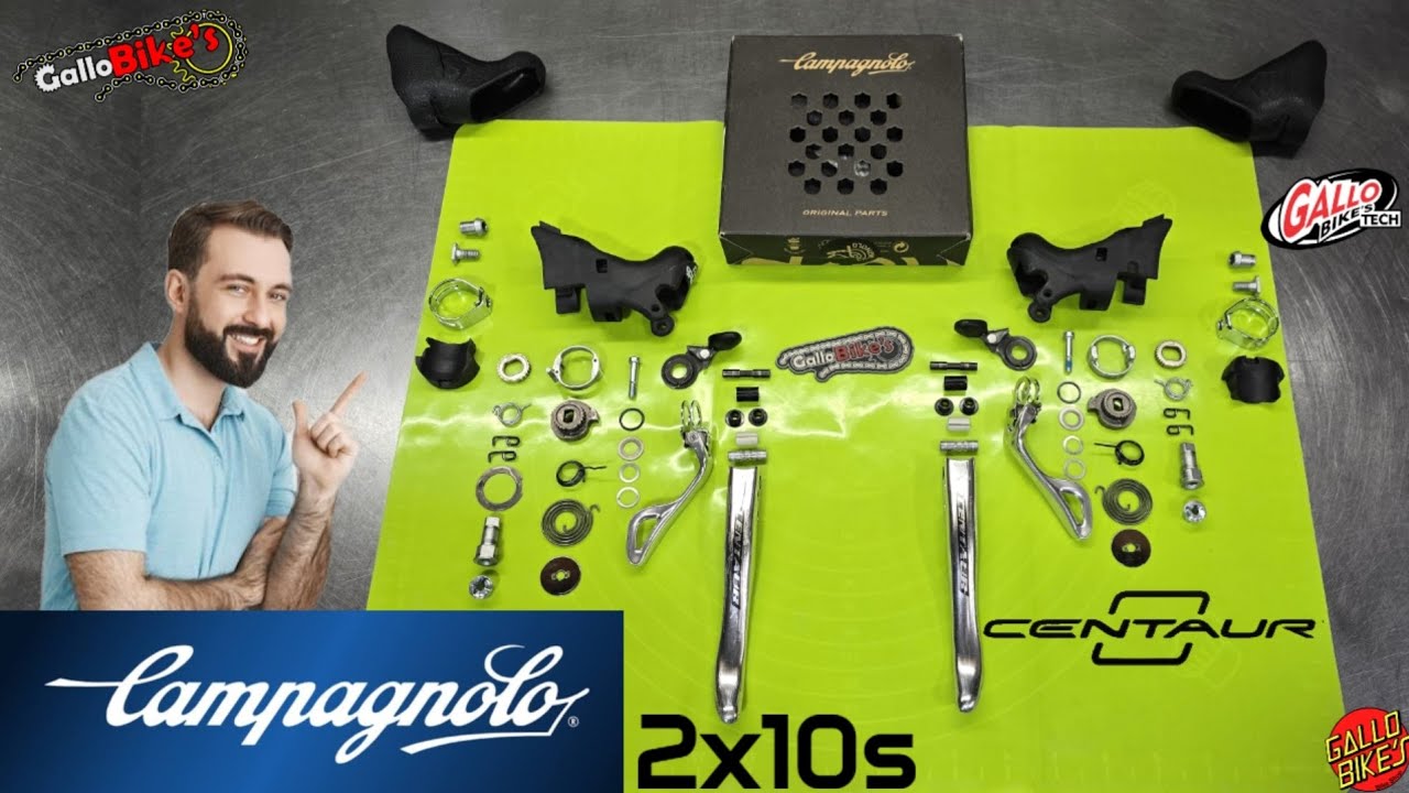 CAMPAGNOLO CENTAUR 2x10s Servicio Duales Ruta Mantenimiento palancas de cambio freno Service Shifter