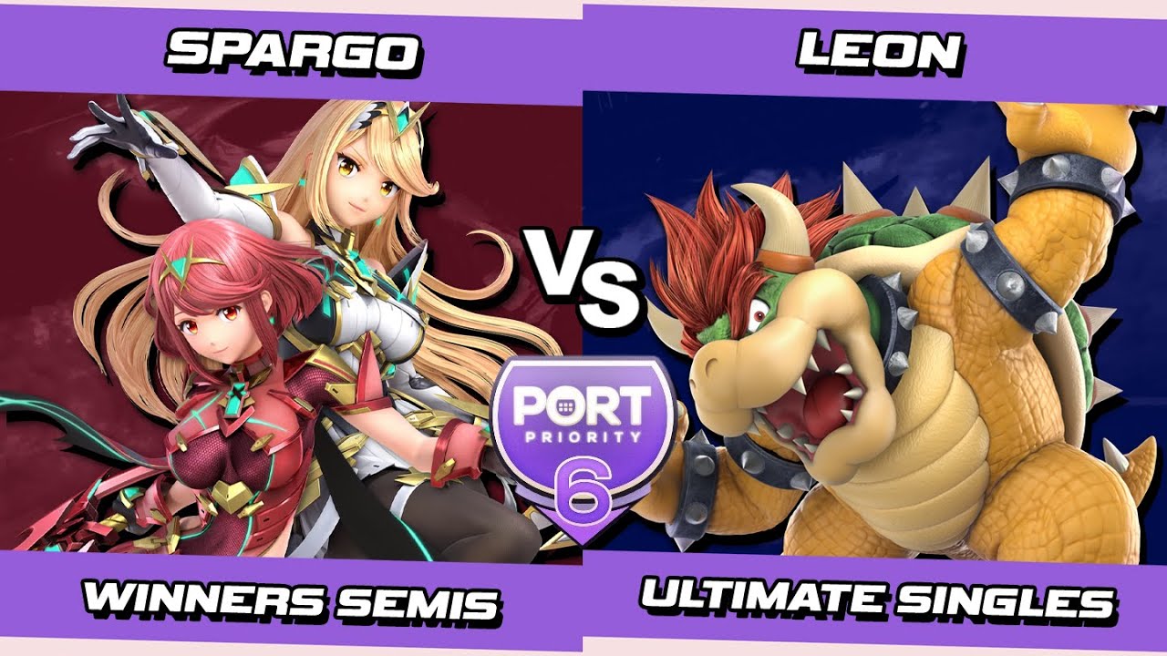 Port 6 Winners Semis - Sparg0 (Pyra & Mythra) Vs. LeoN (Bowser) SSBU Ultimate Tournament
