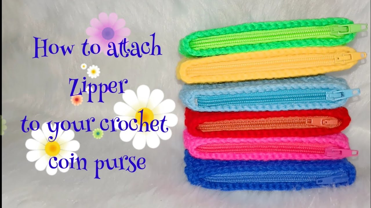 HOW TO ATTACH ZIPPER TO YOUR CROCHET COIN PURSE | Lanie Joyce B.