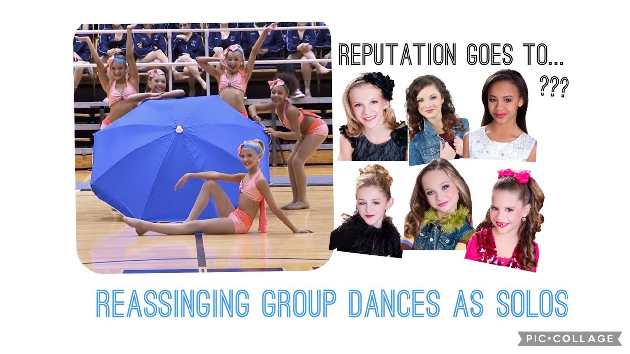 Reassigning Dance Moms Group Dances as Solos