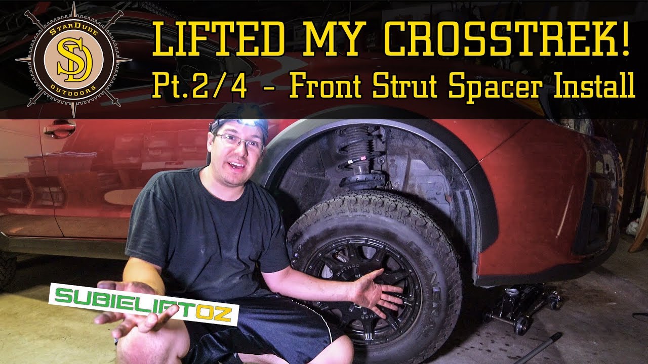 I Lifted My Crosstrek! - Pt. 2/4 - How to Remove Front Struts - Front Spacer Install