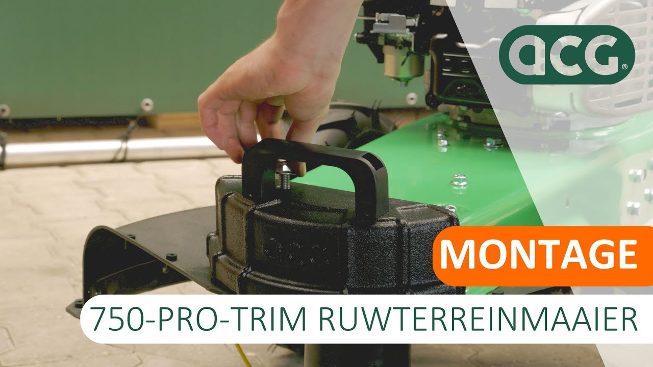 Montage 750-PRO-TRIM Ruwterreinmaaier | ACG Holten #montage #ruwterreinmaaier #bosmaaier#grastrimmer