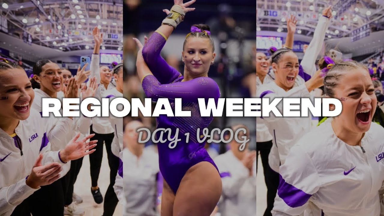 Come to State College for regionals with LSU gym🤍