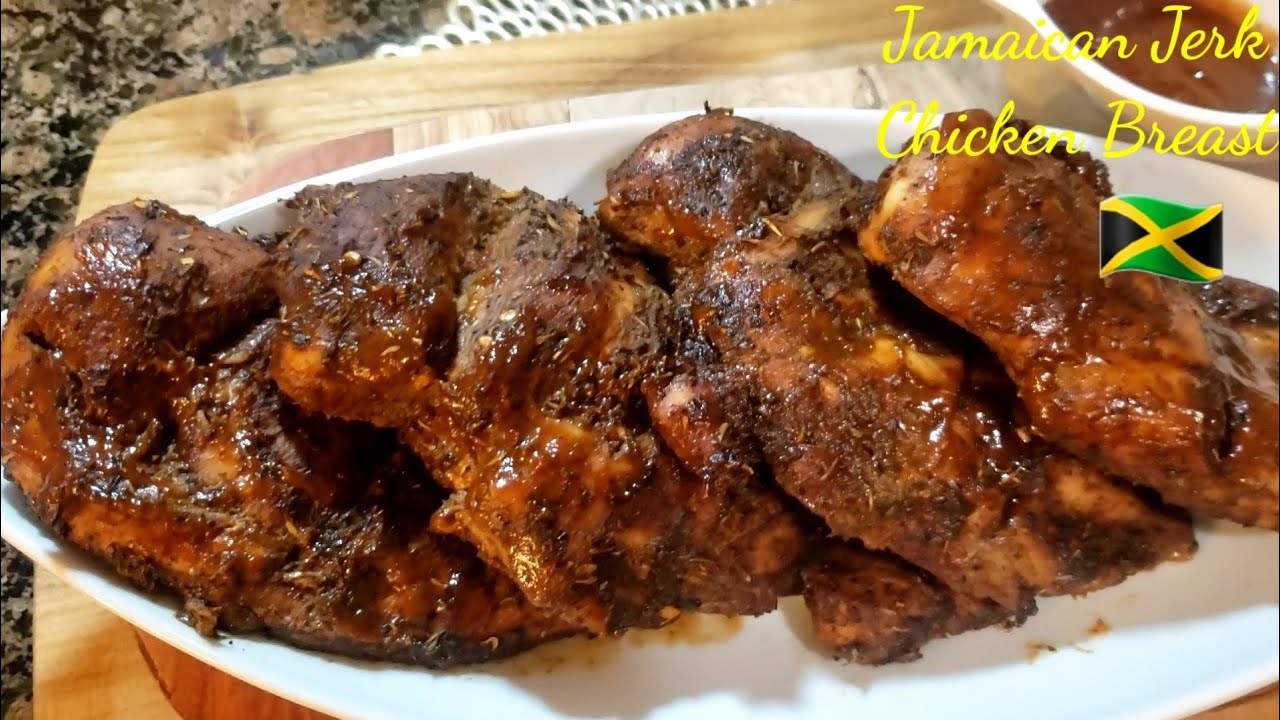 Jamaican Jerk Oven Baked Chicken Breast