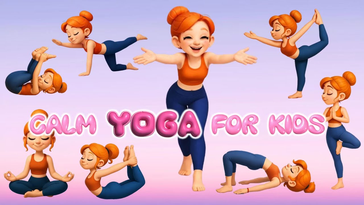 7 Min Calm yoga for kids at home | Peaceful Yoga for Children | Kids Yoga for body & mental health