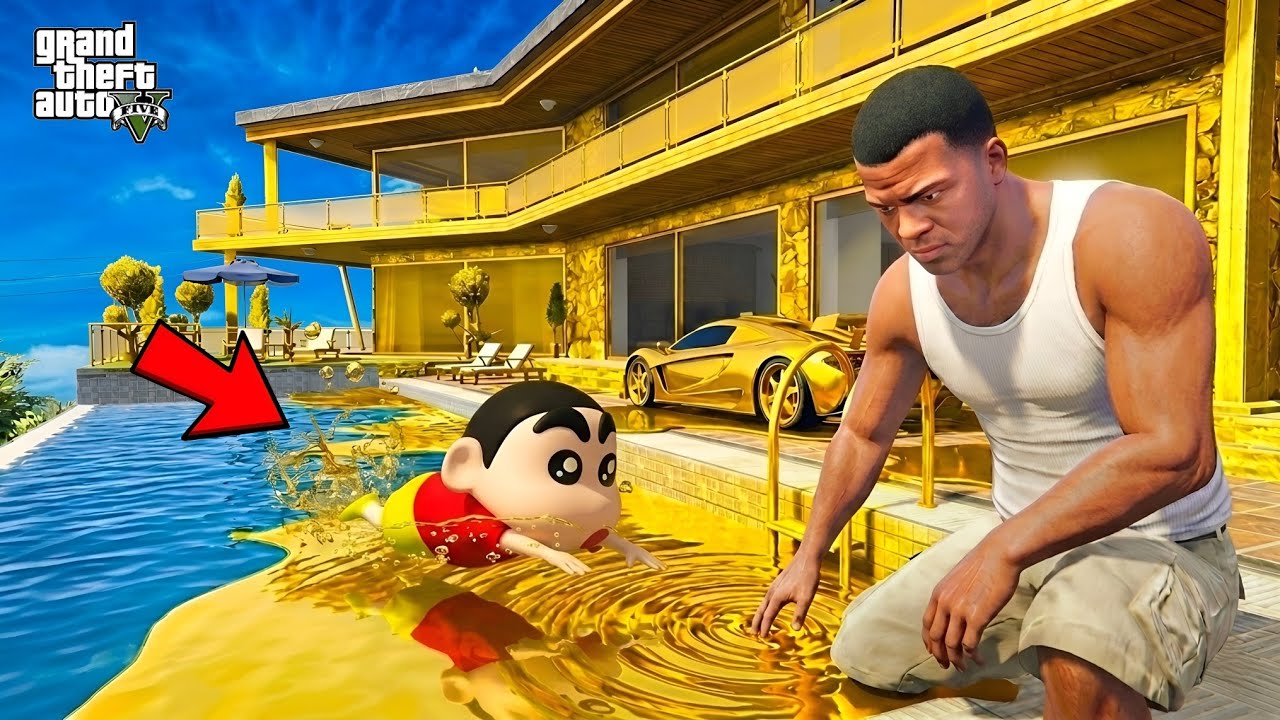 Franklin Touch Anything Turns Into GOLD 😱✨ | GTA 5 Malayalam