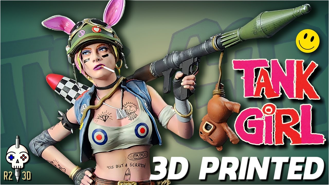 I Painted a 3D Printed Tank Girl!