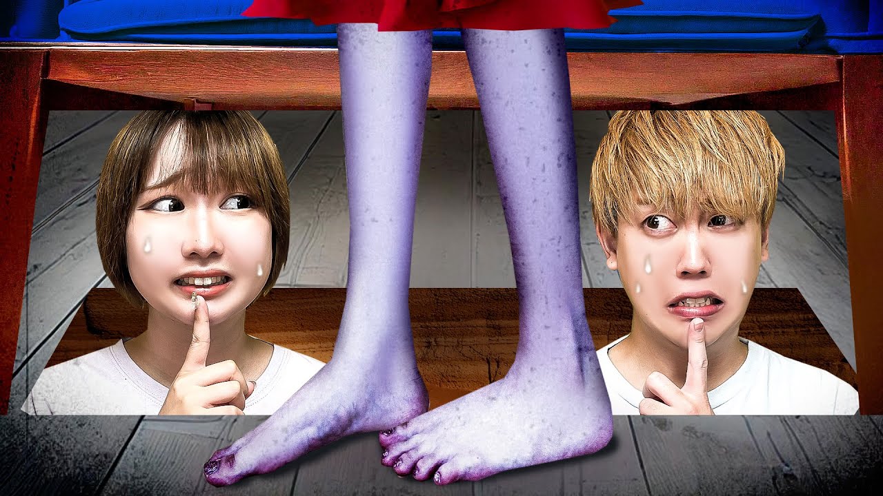 たすけて〜＞＜オバケから逃げろ！男女がお化け屋敷で恐怖の鬼ごっこ！つかまった友達が幽霊になっちゃった!?【対決】