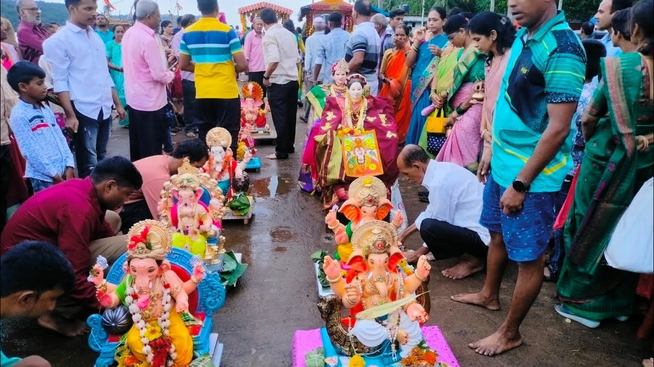 दाभोळ मधील गौरी गणपती विसर्जन मिरवणूक २०२३