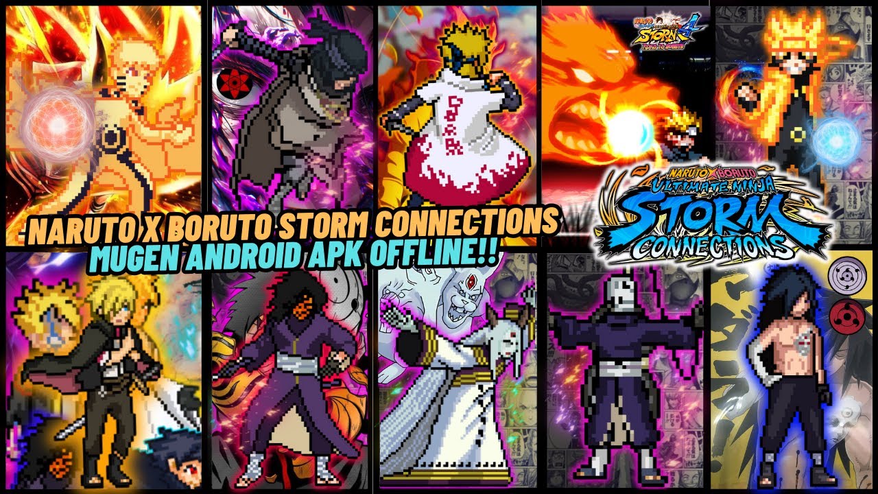NEW!! NARUTO x BORUTO Ninja STORM Connections Mugen Android OFFLINE💯 - 200 Characters Update 2024🔥