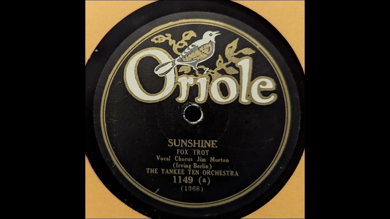 The Yankee Ten Orchestra - Sunshine (1929)